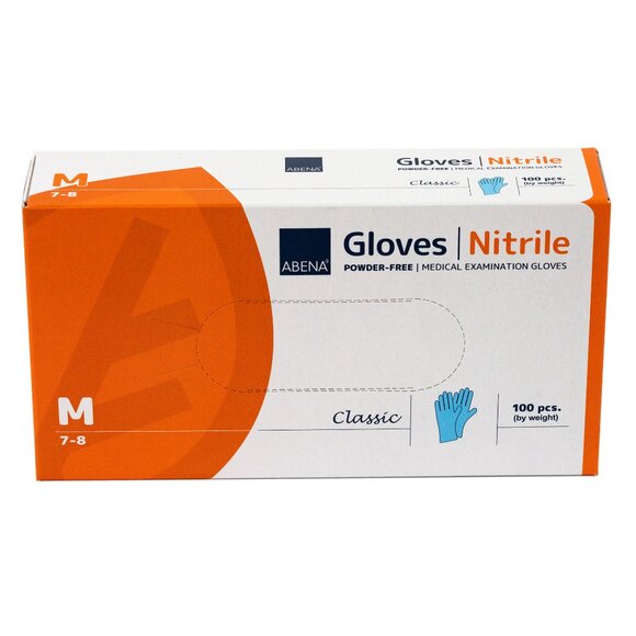 Abena Classic Nitrile Gloves Size M Case (Powder&Latex Free) - Picture 6 of 9